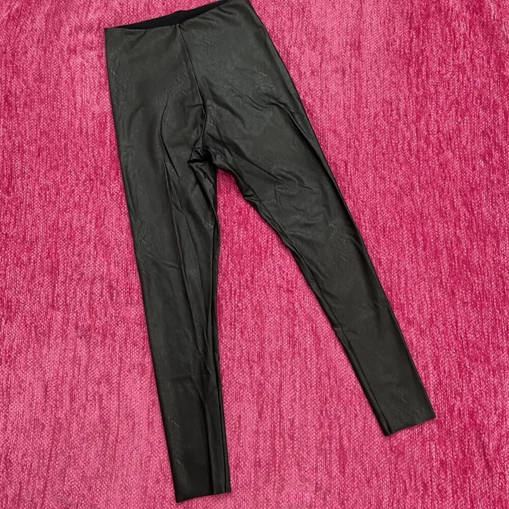 Commando Faux Leather Leggings Black Size Large